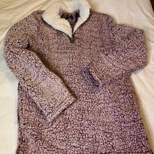 Maroon & White Sherpa